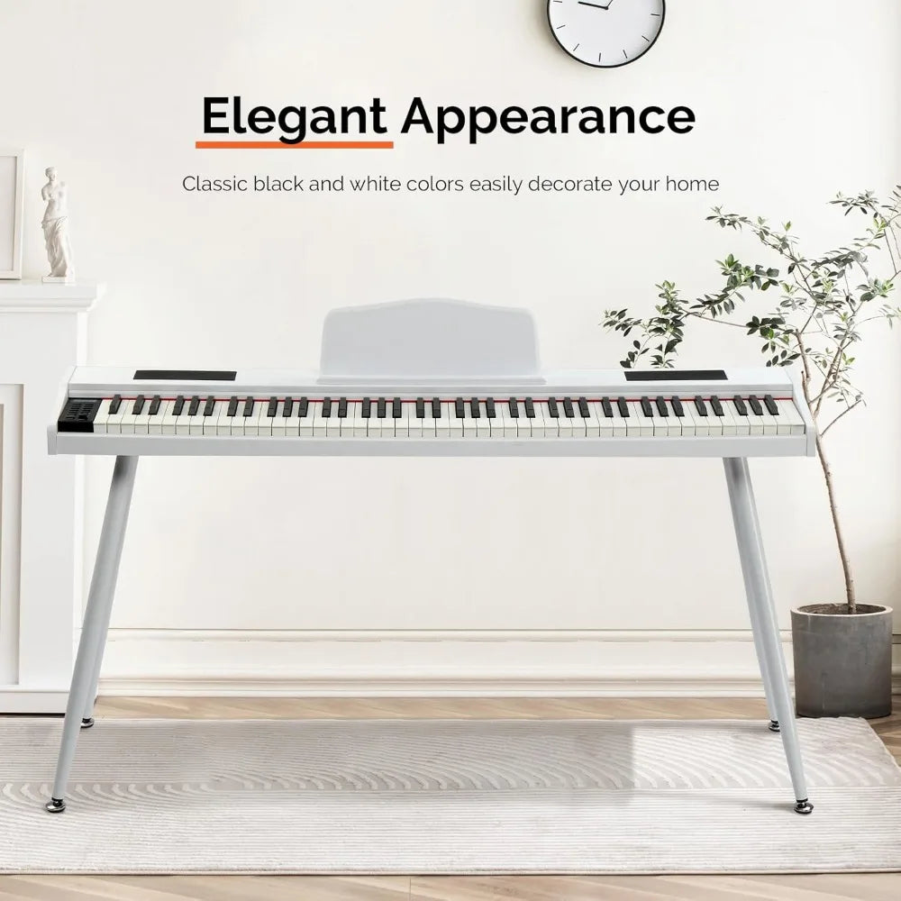 88-Key Digital Piano with Stand & Pedals