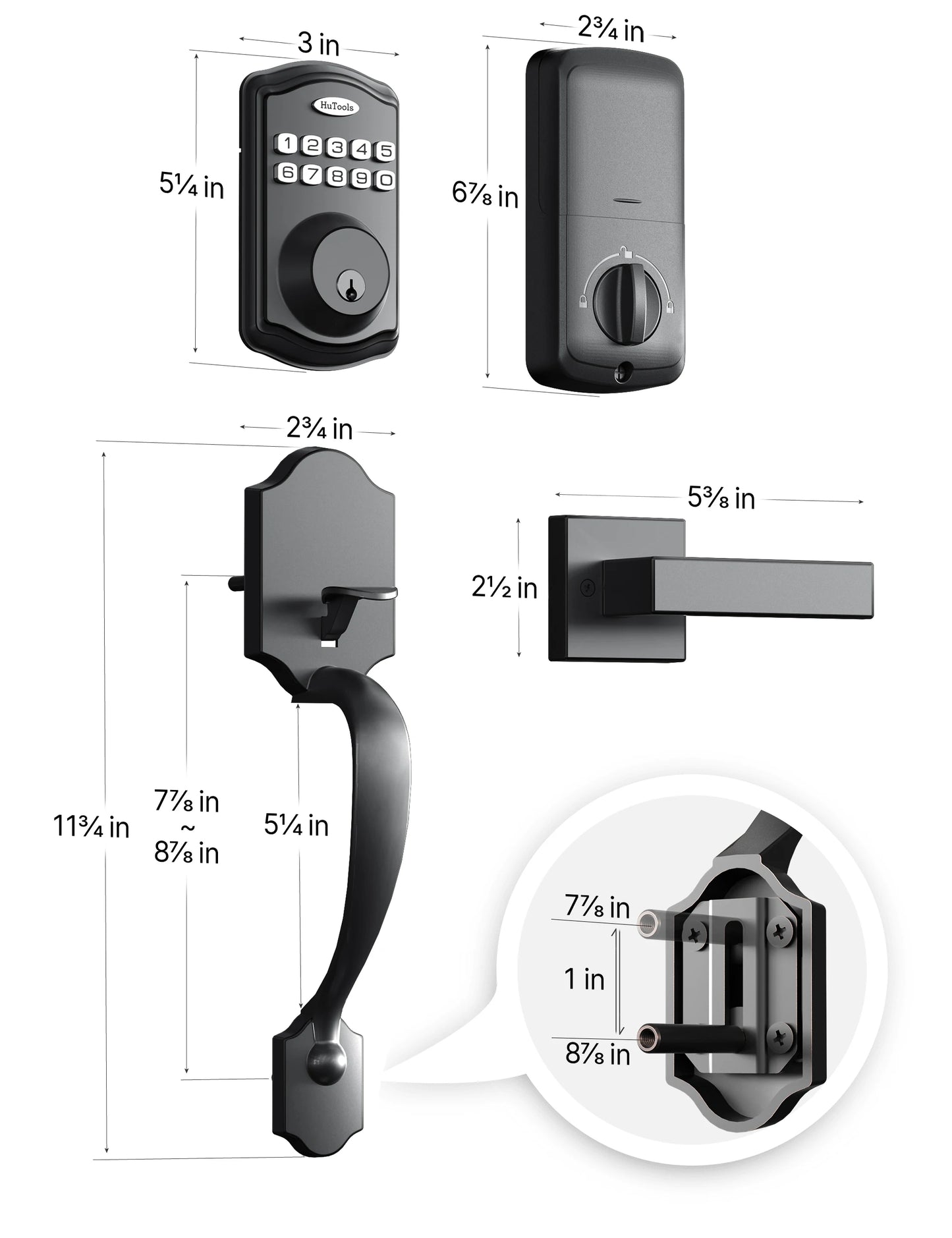 Smart Keypad Door Lock Set