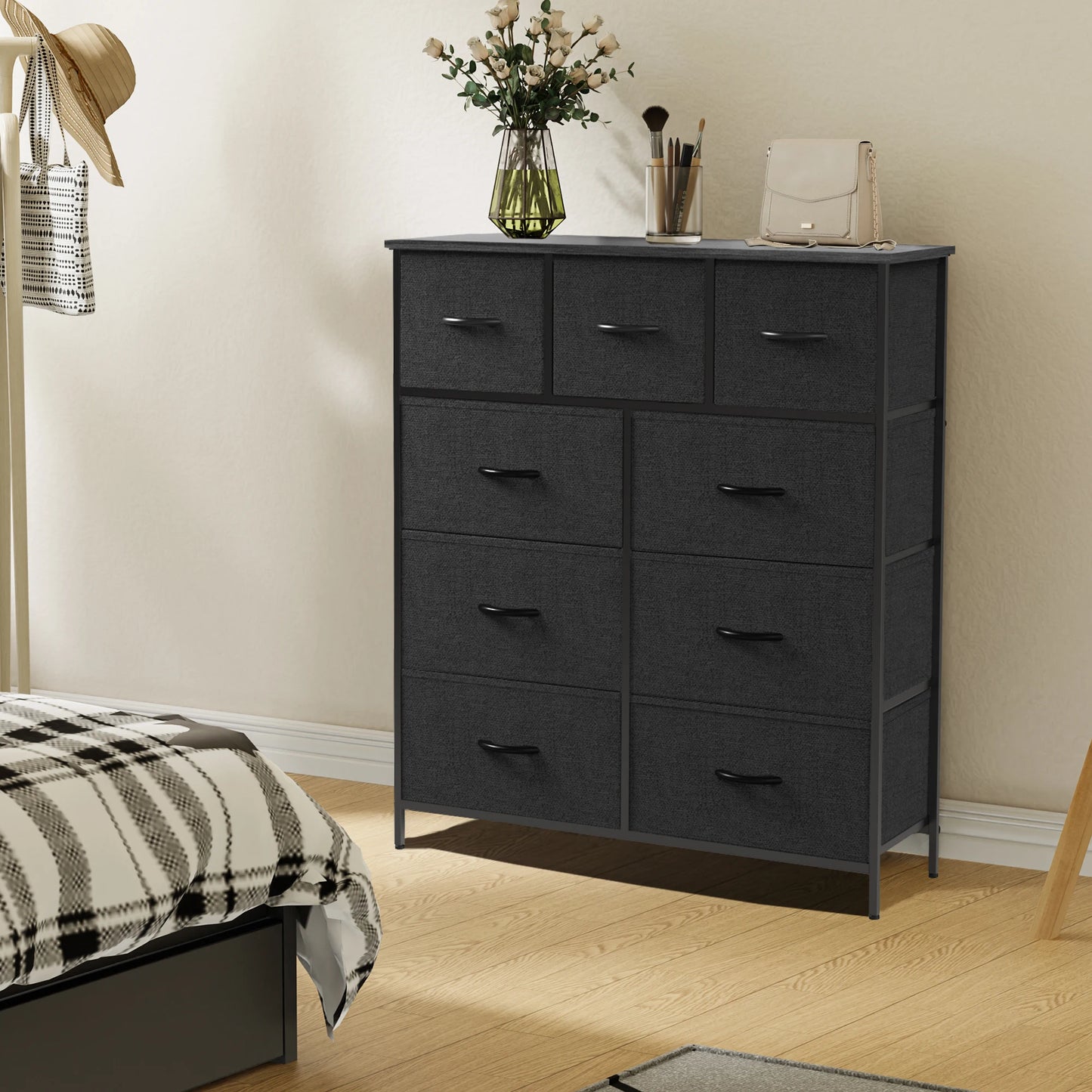 9-Drawer Fabric Dresser Organizer