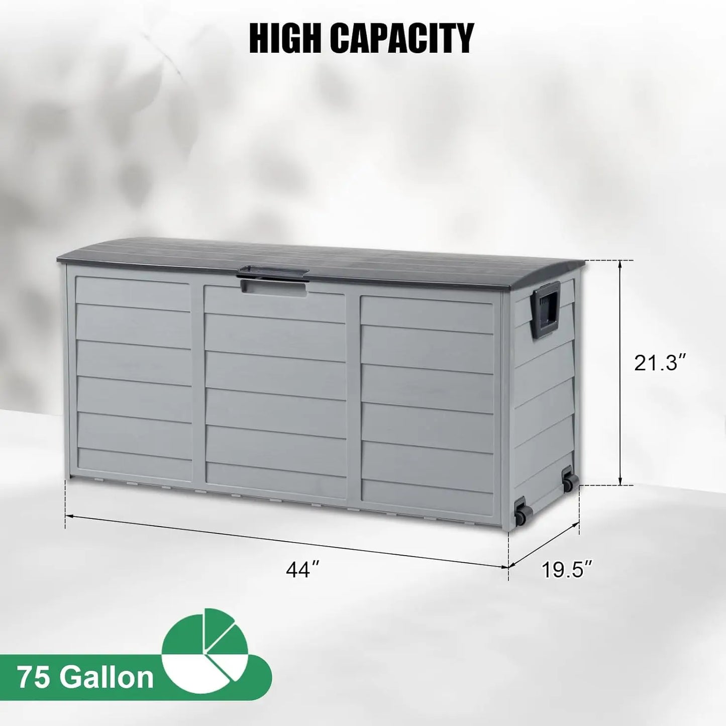 75-Gallon Lockable Outdoor Deck Box