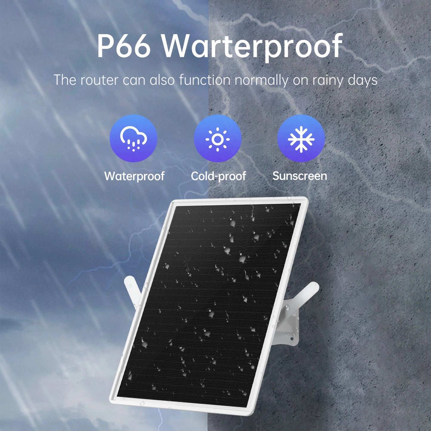 Waterproof 4G Solar WiFi Router (Portable)