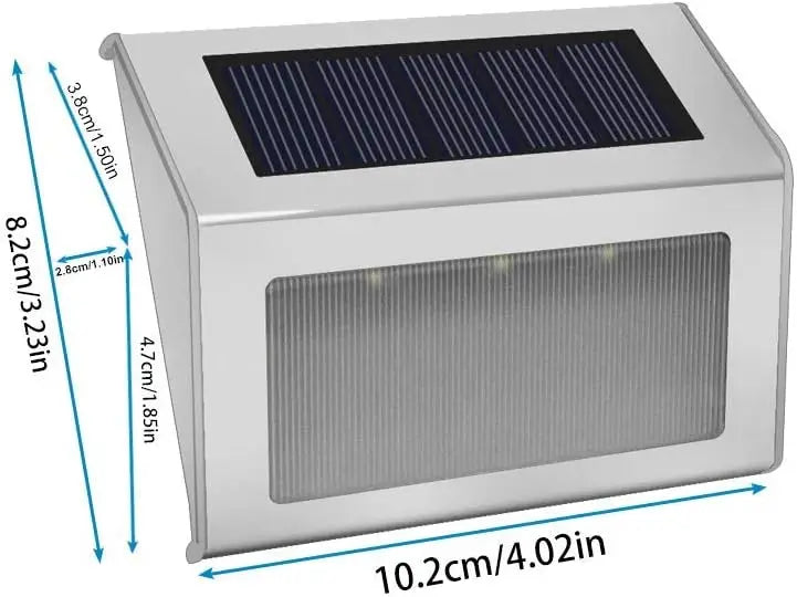 Lightess Solar Step Lights – 6-Pack Stainless Steel Outdoor LEDs