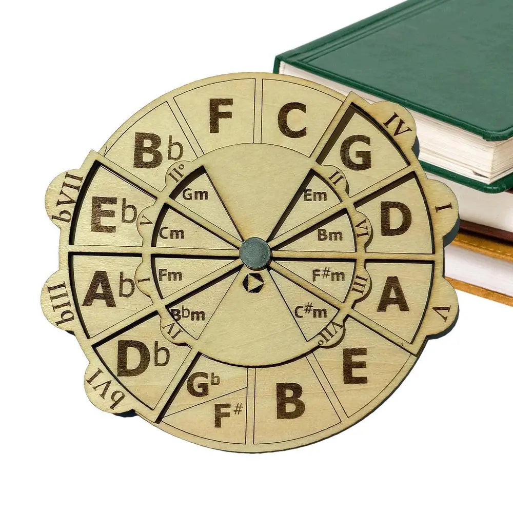 Wooden Melody Tool Circle Of Fifths Wheel