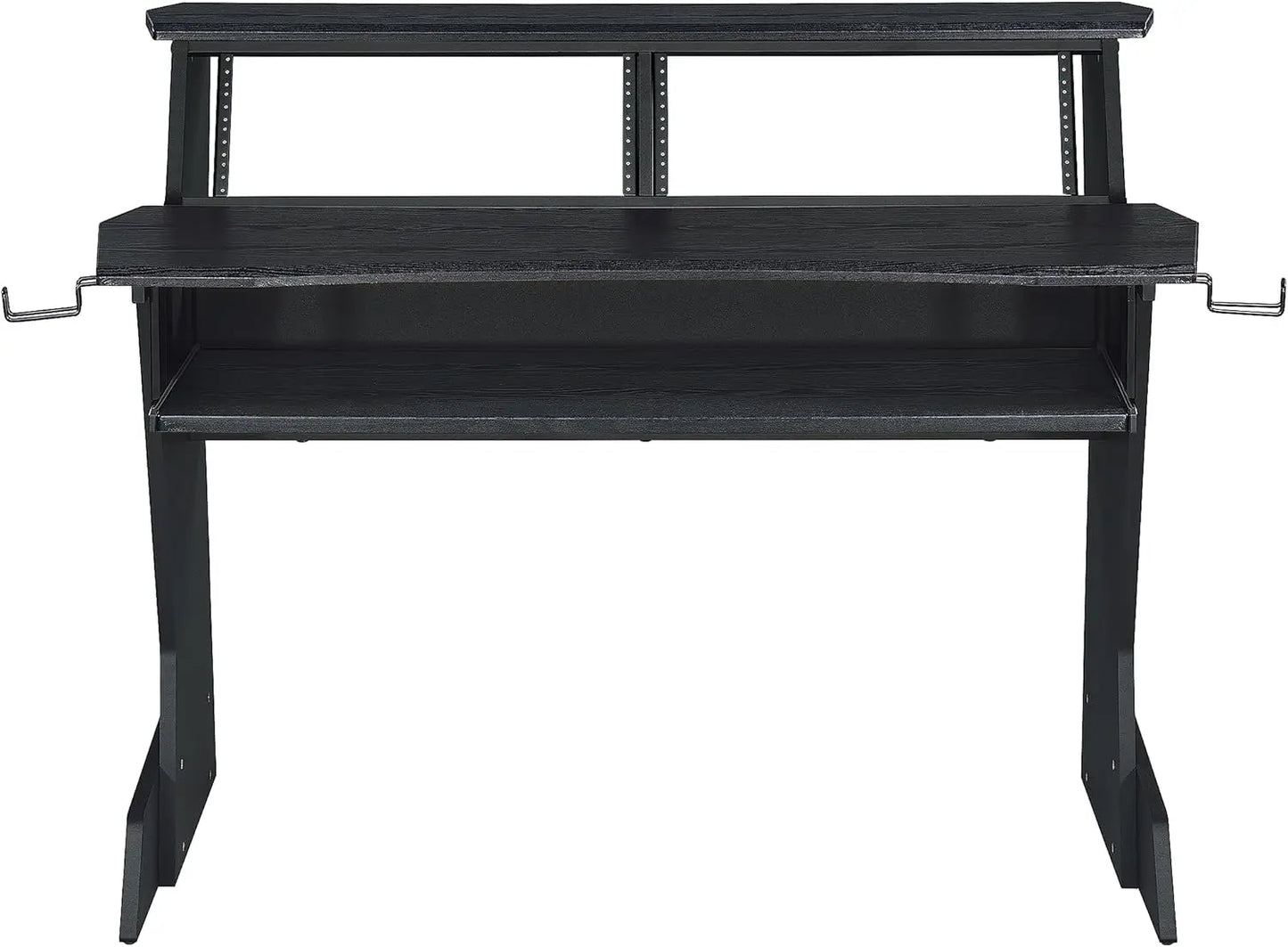 BE200 Series Music Studio Desk Workstation with 2 x 4U Rack (Black)