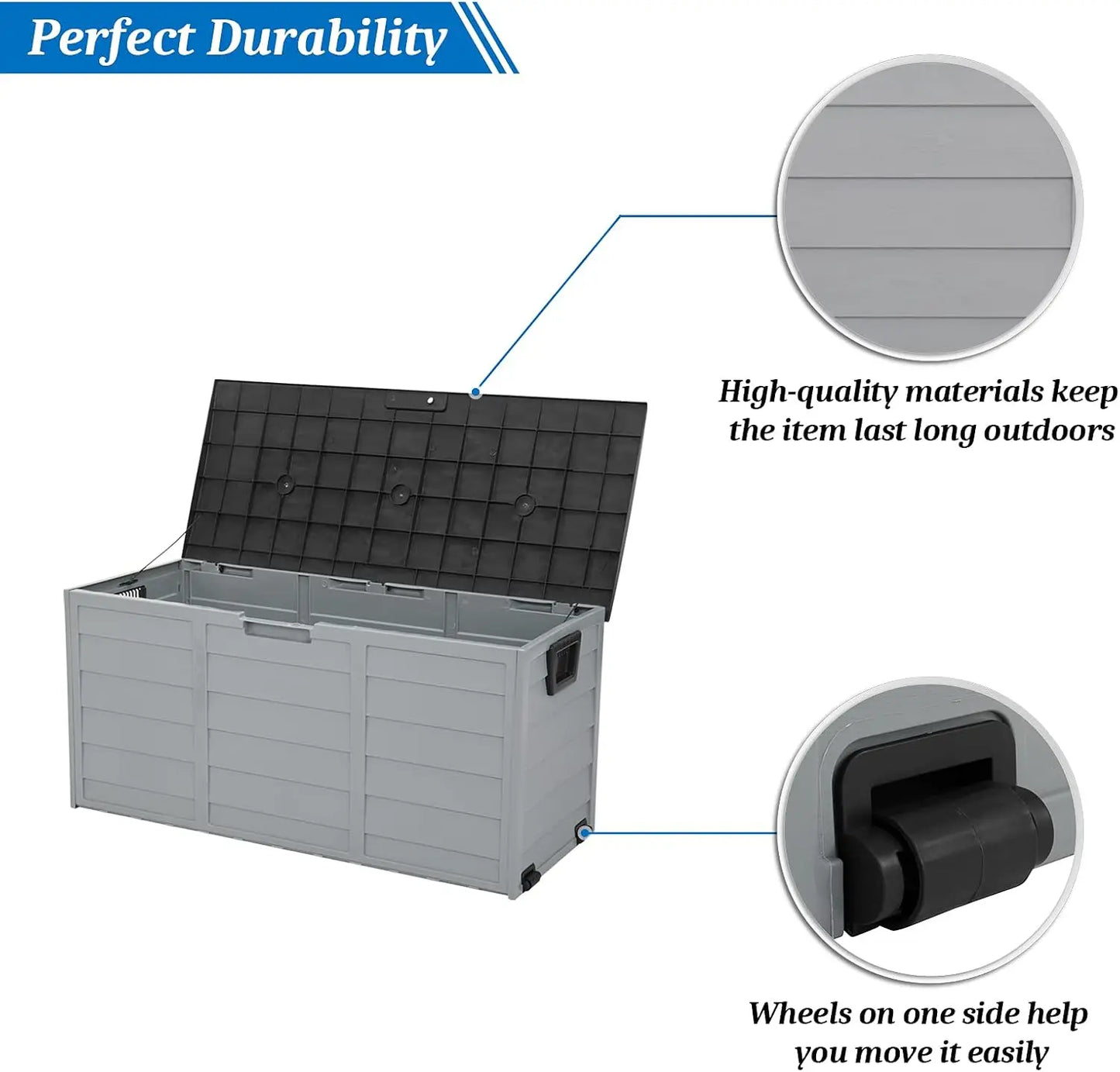 75-Gallon Lockable Outdoor Deck Box