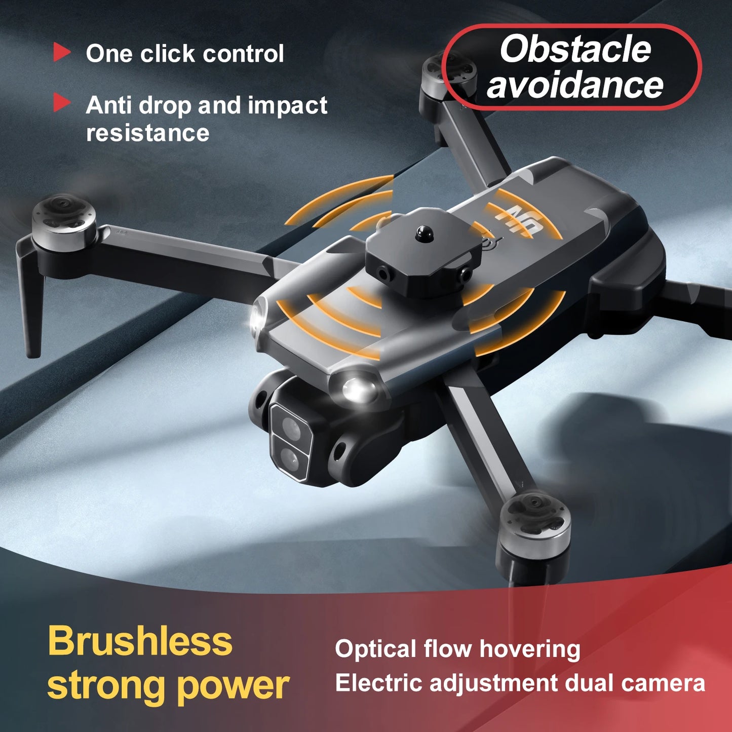 M9 Pro / MAX Professional Mini Drone 3sided Obstacle Avoidance Quadcopter