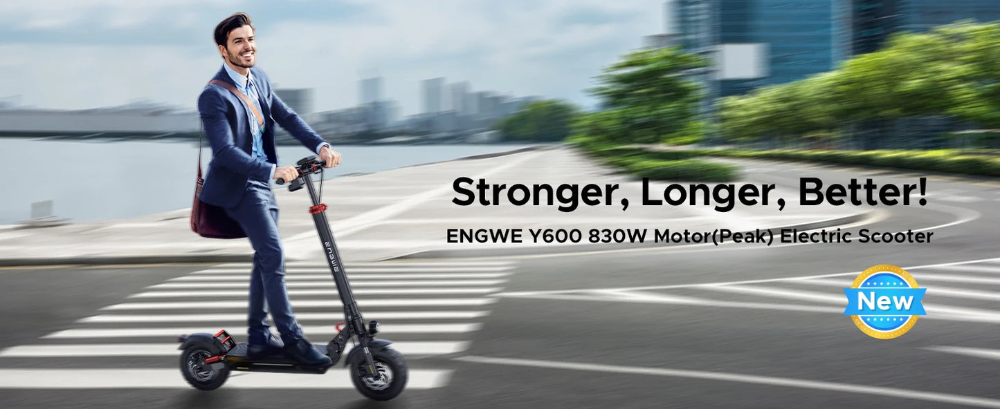 ENGWE 830W Folding Electric Scooter – 43.5 Mile Range, 28mph