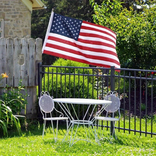 Heavy Duty American Flag – Embroidered Stars & Brass Grommets