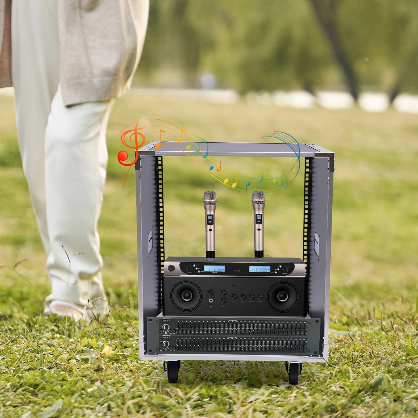 12U Rolling Network & Equipment Rack