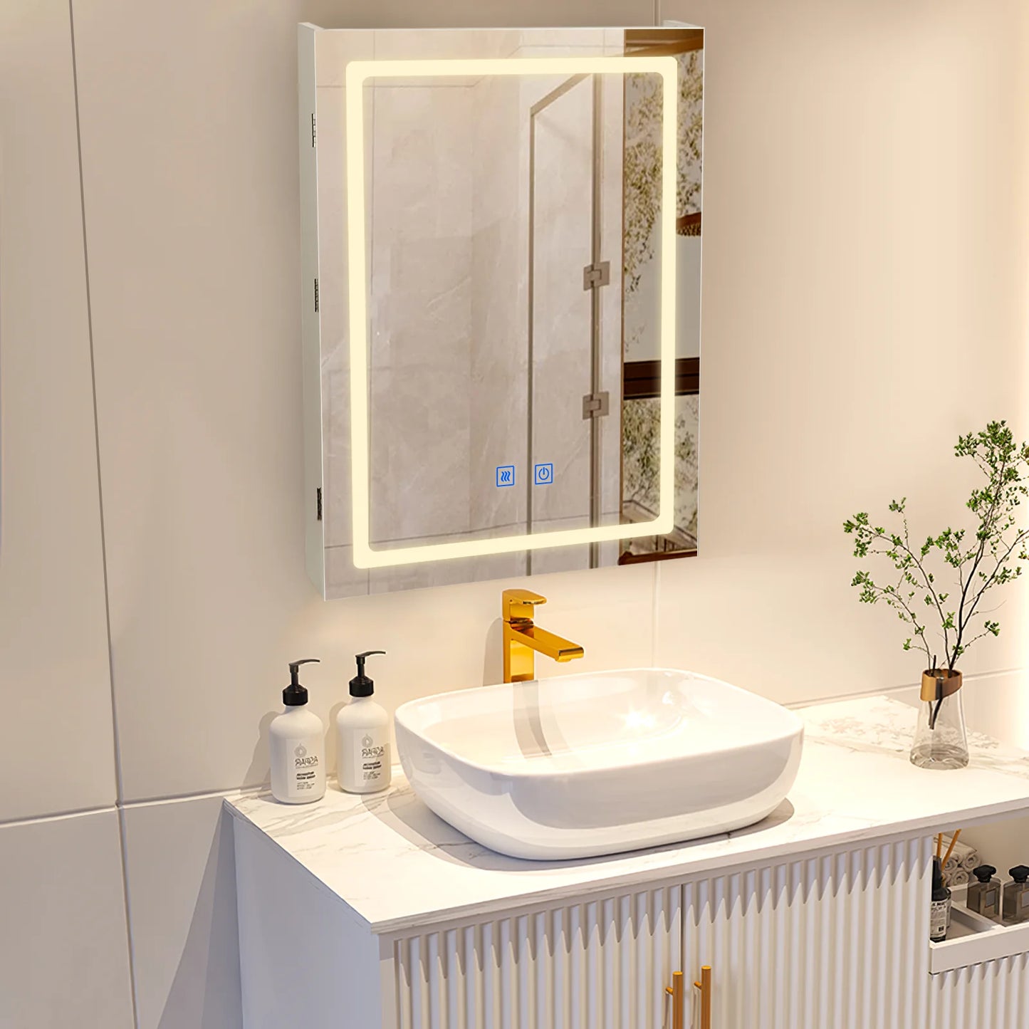 VOWNER LED Mirror Medicine Cabinet