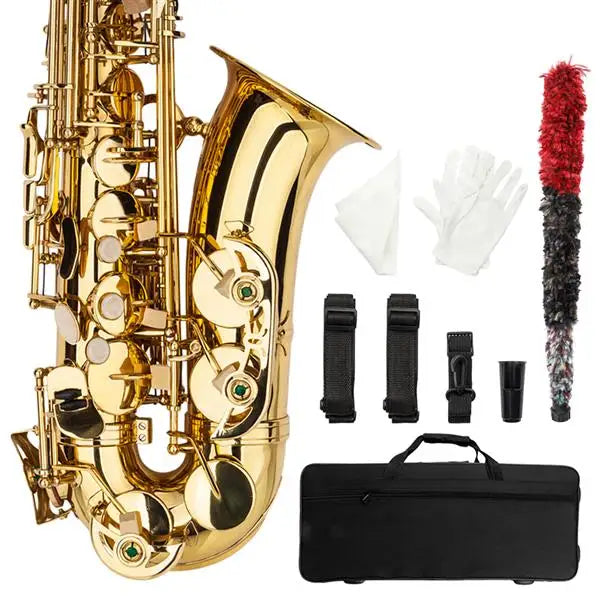 Eb Alto Saxophone – Brass Lacquer Finish with Full Accessory Kit