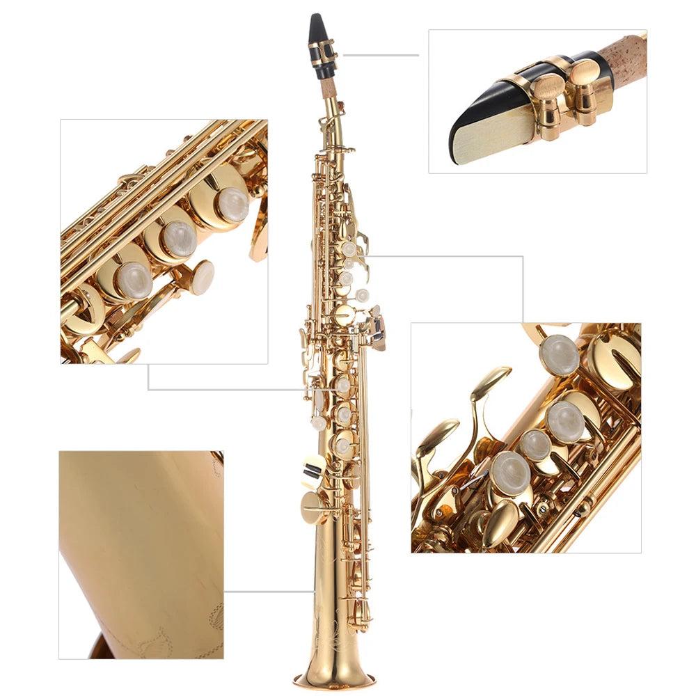 Soprano Bb Saxophone with Carrying Case