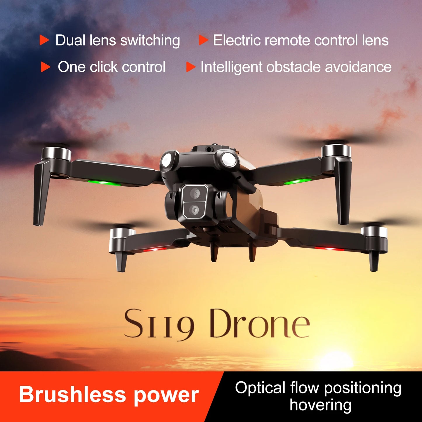 M9 Pro / MAX Professional Mini Drone 3sided Obstacle Avoidance Quadcopter