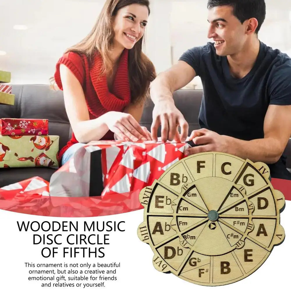 Wooden Melody Tool Circle Of Fifths Wheel