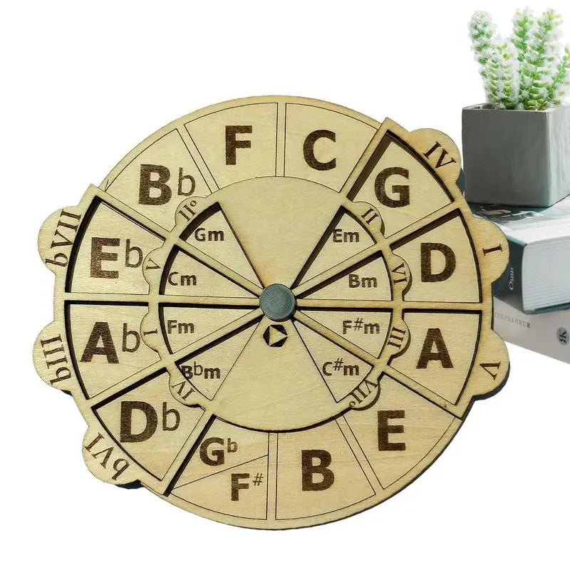 Wooden Melody Tool Circle Of Fifths Wheel