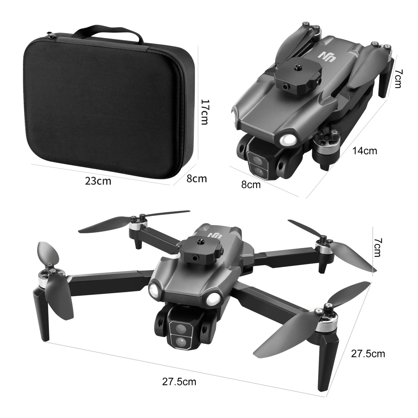 M9 Pro / MAX Professional Mini Drone 3sided Obstacle Avoidance Quadcopter