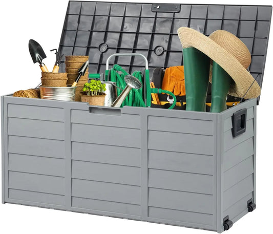 75-Gallon Lockable Outdoor Deck Box