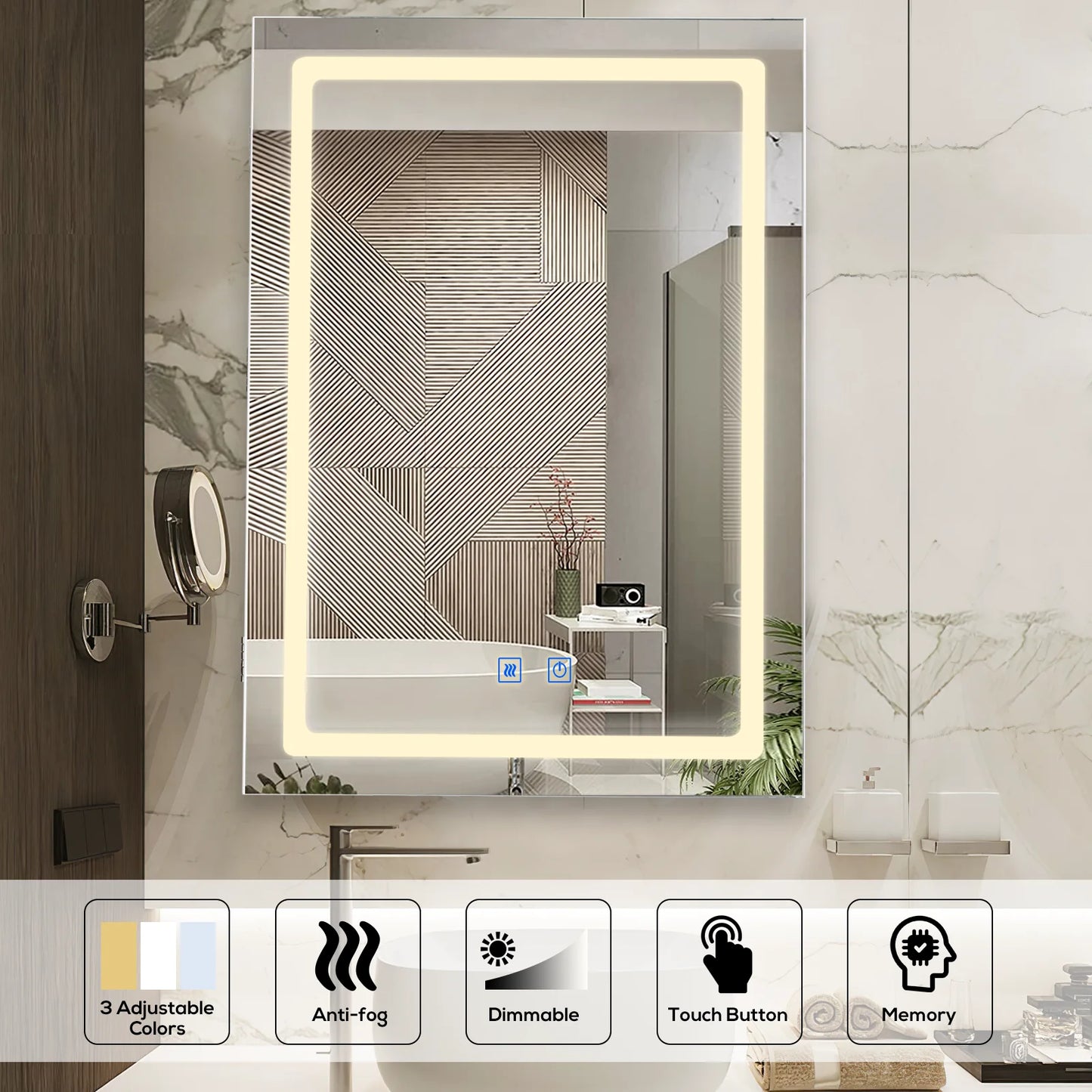 VOWNER LED Mirror Medicine Cabinet