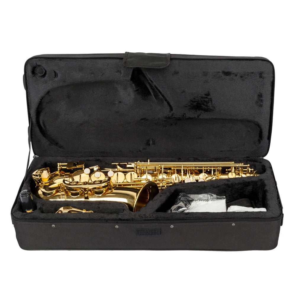 Eb Alto Saxophone – Brass Lacquer Finish with Full Accessory Kit